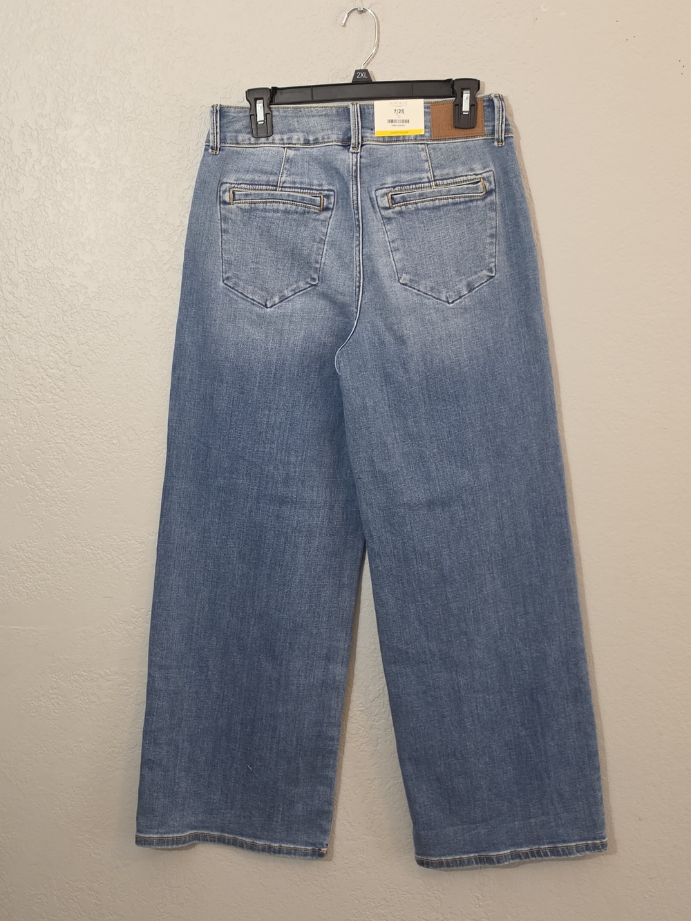 NWT Judy Blue Trouser Column Light Wash High Waisted Stretch Jeans Womens 7/28 - Picture 9 of 14